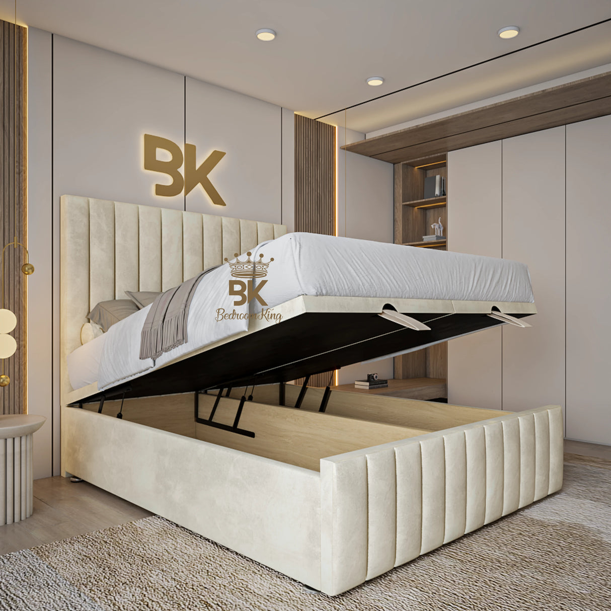 Ottoman Divan Storage Bed Frame wth Footboard made by Bedroomking
