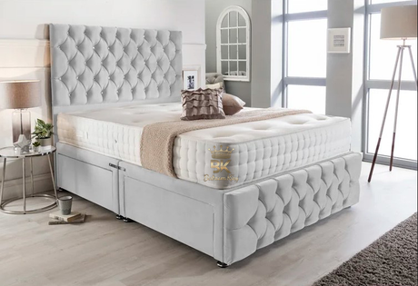 Avery Divan Bed With Chesterfield Headboard & Footboard