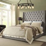Grand Curved Wingback Bed frame Available With Storage