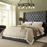 Grand Curved Wingback Bed frame Available With Storage