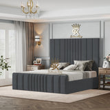 Bethany Luxury Fabric Bed Frame - Cream Naples