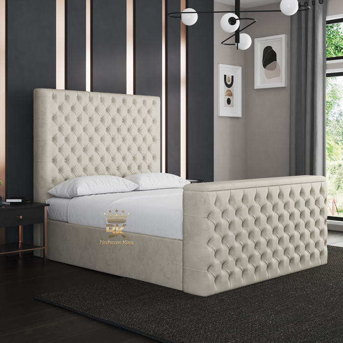 Cairo Buttoned TV Bed Frame