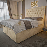 Super king ottoman divan storage bed frame made by Bedroomking
