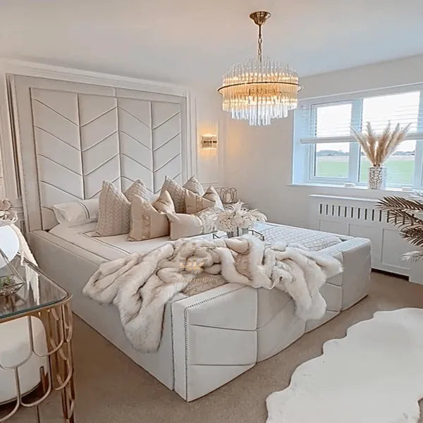 Kingston Royal Bedframe High Headboard - Bedroomking