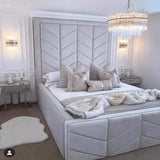 Kingston Royal Bedframe High Headboard - Bedroomking
