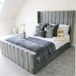Arthur Wingback Bed Frame Storage Bed Frame - Bedroomking