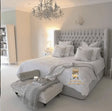 Marina Grandeur Wingback Bed Frame - Bedroomking