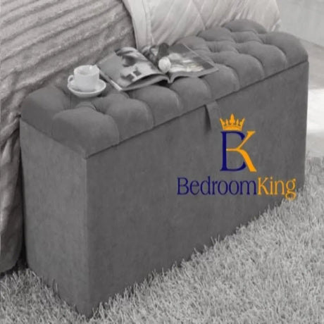 Clover Ottoman Toy Blanket Box - Bedroomking